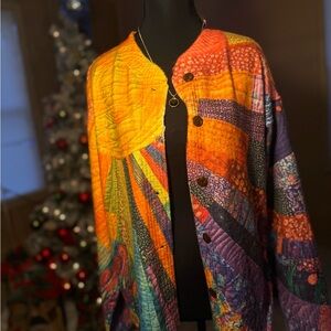Colorful Patchwork Cardigan